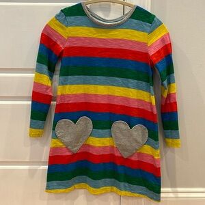 Mini Boden Rainbow Dress Girls Size 8-9 - Brand New
